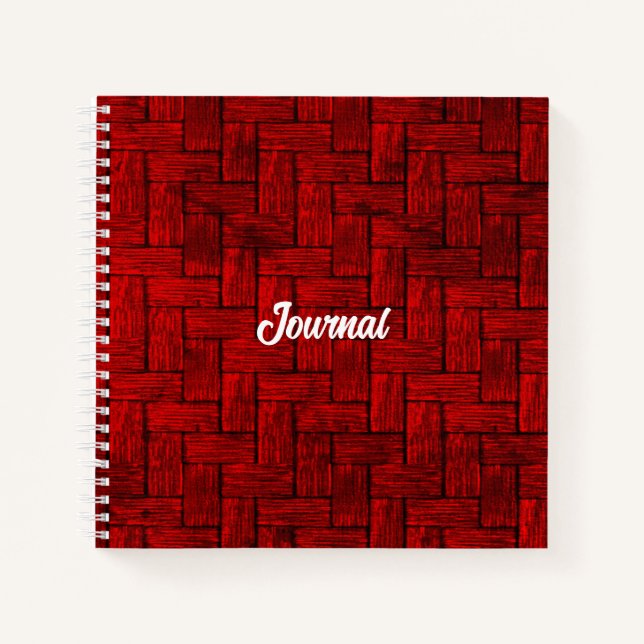 Red Blocks Journal Notebook (Front)