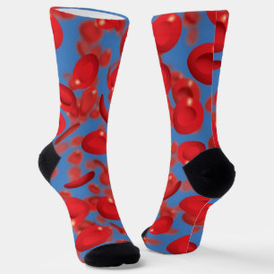 Red Blood Cells Cool Modern Socks