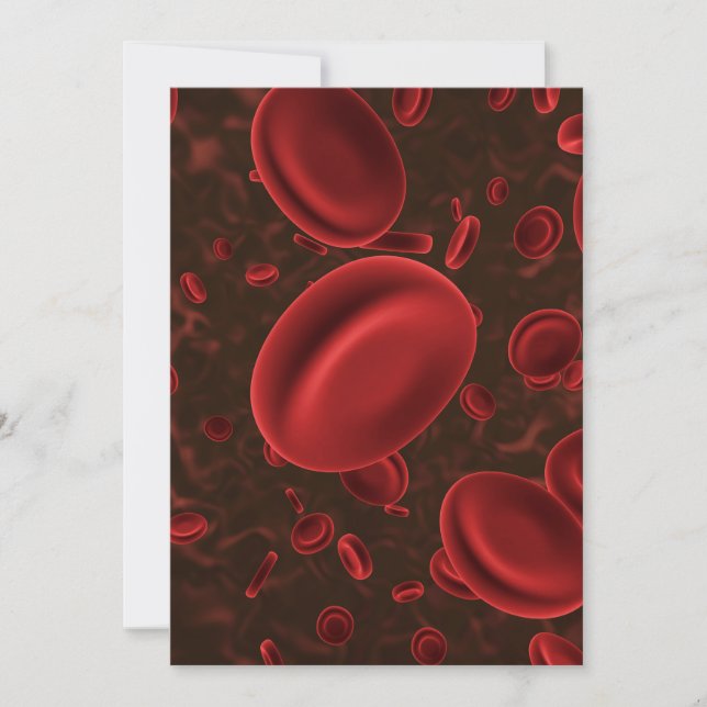 Red Blood Cells Microscopic Invitation (Front)