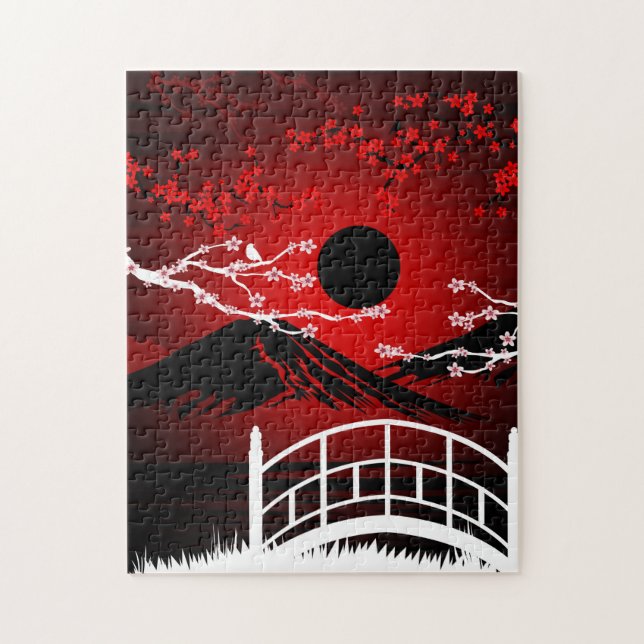 Red Blossom Jigsaw Puzzle (Vertical)