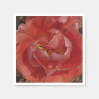 red blossom napkin