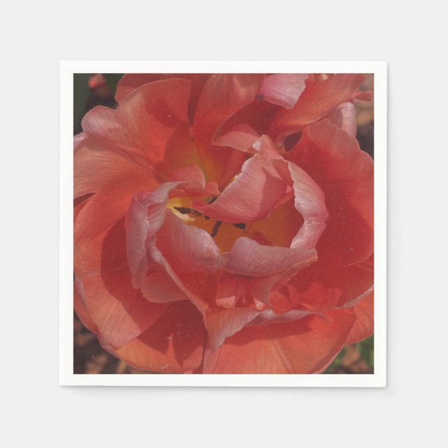 red blossom  napkin (Front)