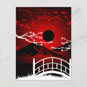 Red Blossom Postcard