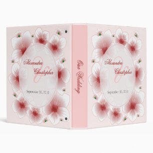 Red Blossom Romantic Wedding Photo Binder