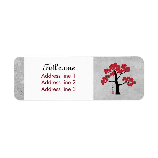 Red blossom tree "Gift of life" (Front)