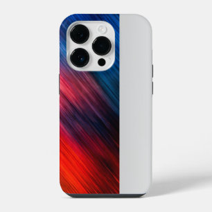 Red blue Abstract iPhone 14 Pro Case