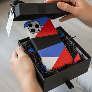 Red BLue abstrait colorblock motif esthétique