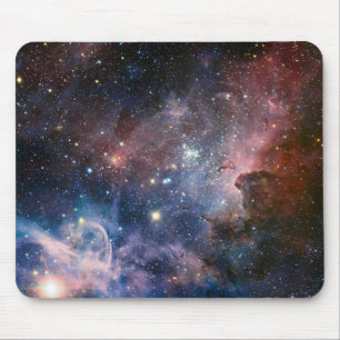 Red & Blue Carina Nebula Hubble Telescope Mouse Pad