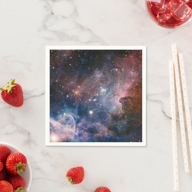 Red & Blue Carina Nebula Hubble Telescope Napkin (Insitu)