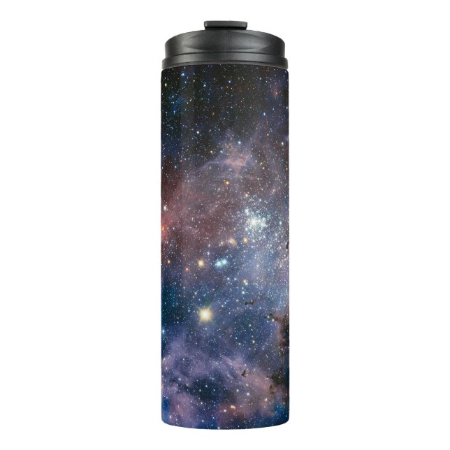 Red & Blue Carina Nebula Hubble Telescope Thermal Tumbler (Front)