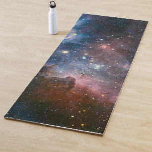 Red & Blue Carina Nebula Hubble Telescope Yoga Mat