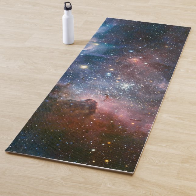 Red & Blue Carina Nebula Hubble Telescope Yoga Mat (In Situ)