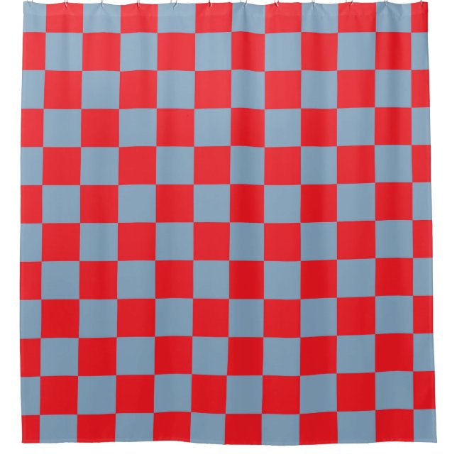 Red Blue Chequered Gingham Pattern (Front)