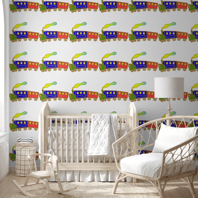 Red Blue Choo Choo Train Kids  Wallpaper (Kids)