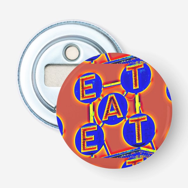 red/blue eat bottle opener (Front)