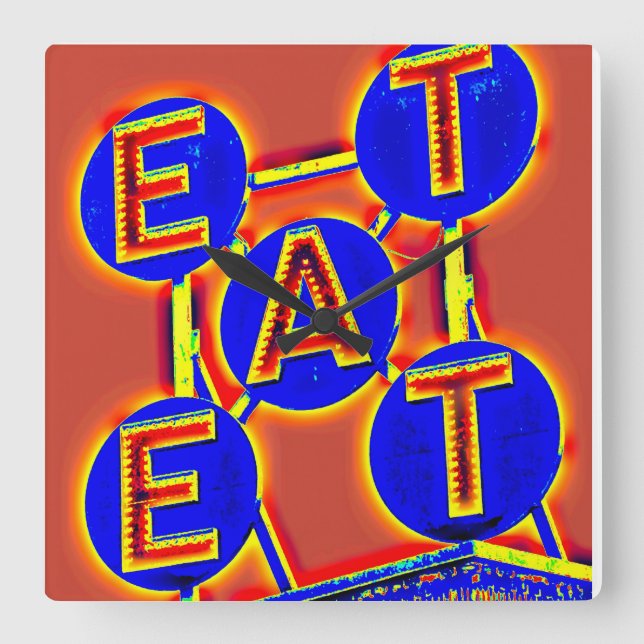 red/blue eat clock (Front)