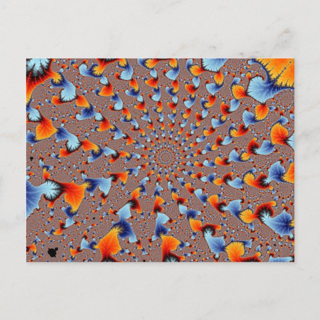 Red Blue Flames Postcard (Front)