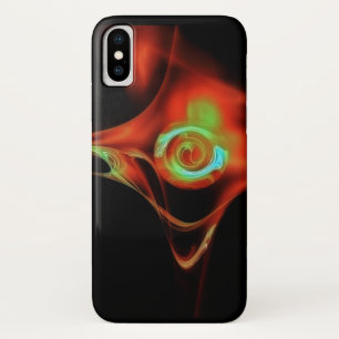 RED BLUE FRACTAL ROSE Case-Mate iPhone CASE