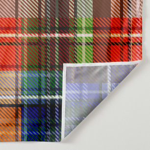 Red Blue Green Yellow Plaid Tartan Design Fabric