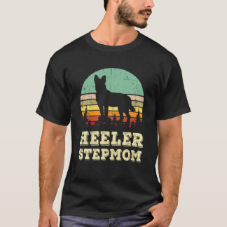 Red Blue Heeler Stepmom Gift Australian Cattle Dog T-Shirt