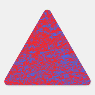 Red & Blue Marble Triangle Sticker