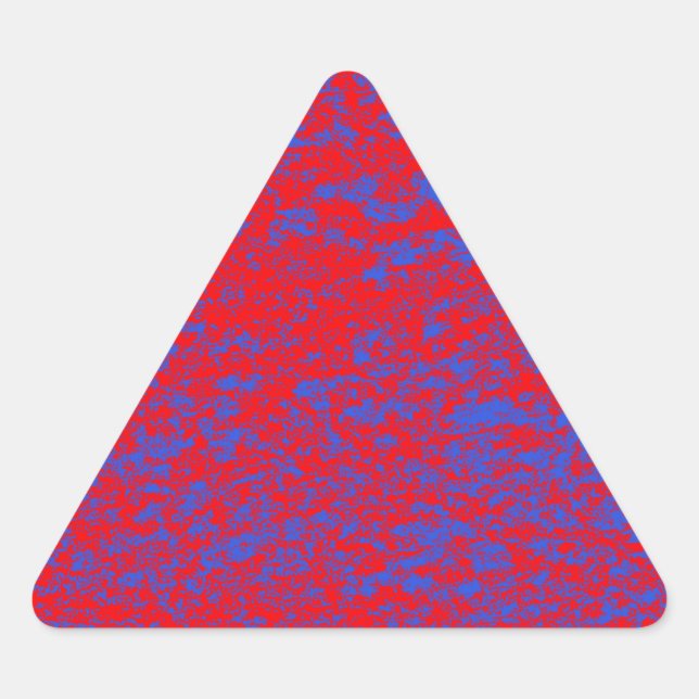 Red & Blue Marble Triangle Sticker (Front)