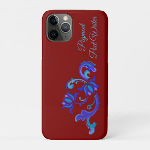 RED & BLUE MODERN COLOUR PLAYING ART FOR GIFT iPhone 11 PRO CASE