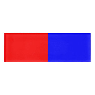 Red & Blue Name Tag