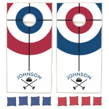 Red/Blue Personalized Curling
