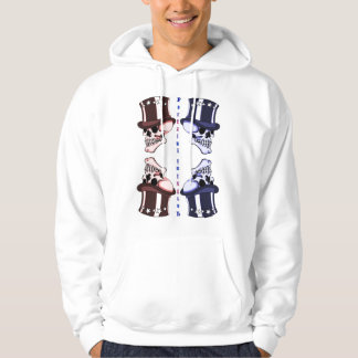 Red blue skull Portzini T-shirt Hoodie