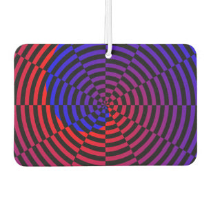 Red & Blue Spiral by Kenneth Yoncich Air Freshener