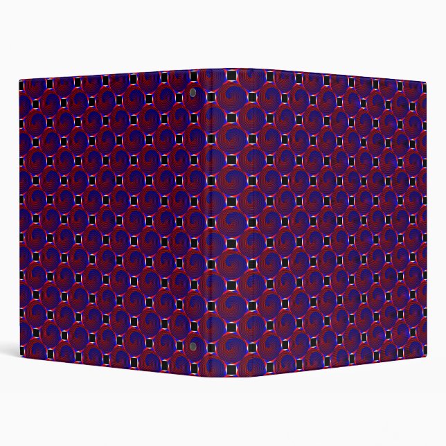 Red & Blue Spiral by Kenneth Yoncich Binder (Background)