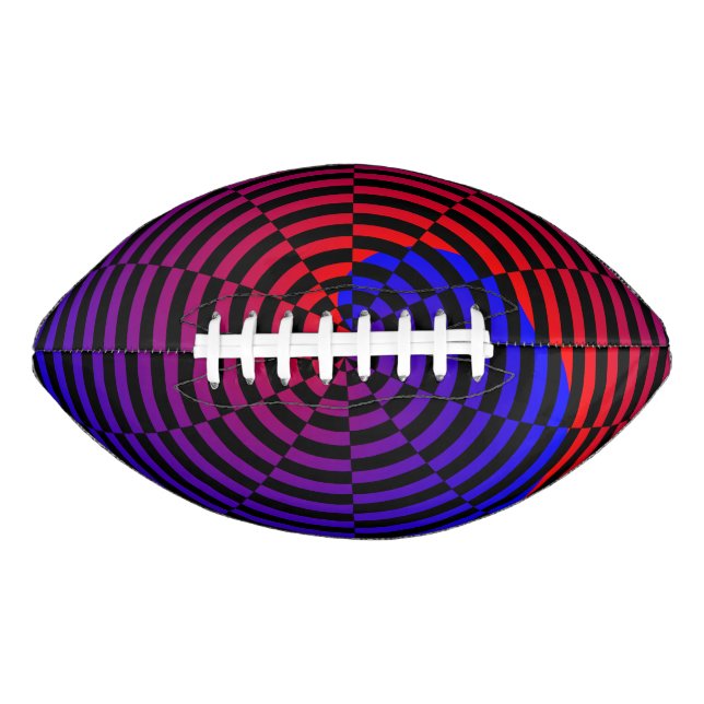 Red & Blue Spiral Football (Front)