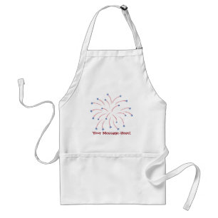 Red Blue Star Fireworks Tabliers patriotiques