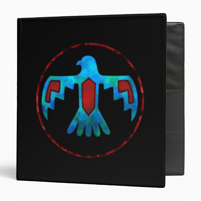 Red & Blue Thunderbird Binder (Front/Inside)