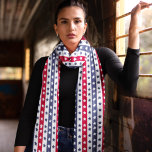 Red Blue White Stars Patriotic 4th July Scarf<br><div class="desc">Red Blue White Stars Patriotic 4th July Scarf. Celebrate the 4th of July in style with this patriotic-style scarf.</div>