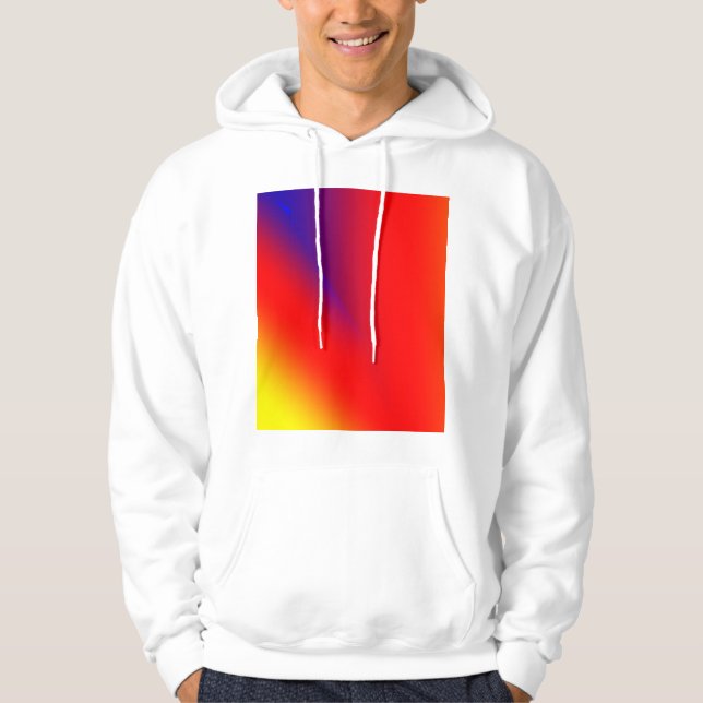 Red blue yellow abstract colourful custom add your hoodie (Front)
