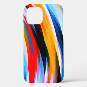 Red Blue Yellow Black iPhone 12 Case