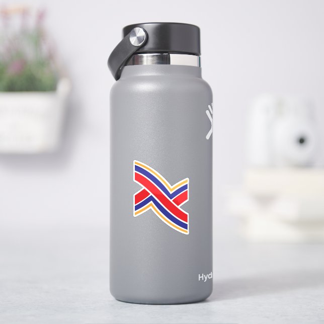 Red Blue Yellow Letter X Monogram (HydroFlask)