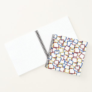 Red Blue Yellow Notes Bullet Journal