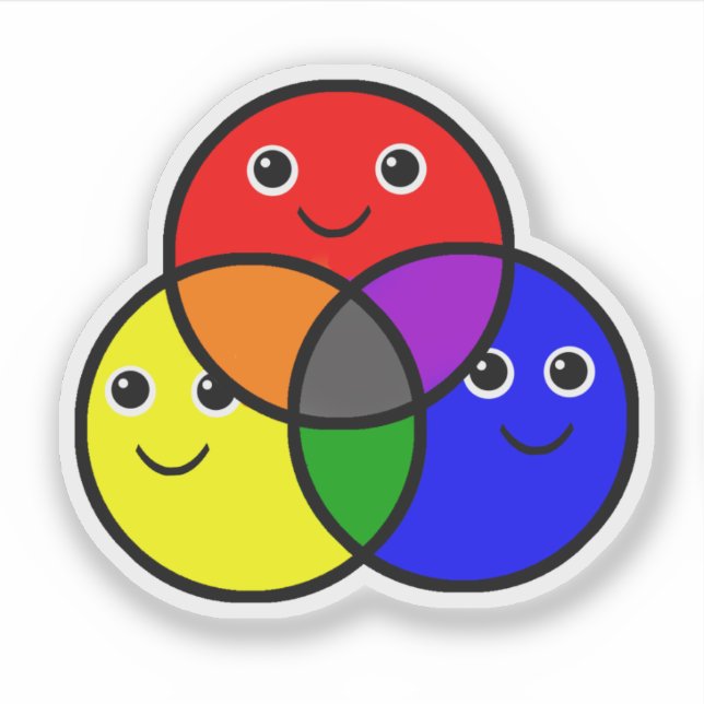 Red Blue Yellow Primary Colours (Front)