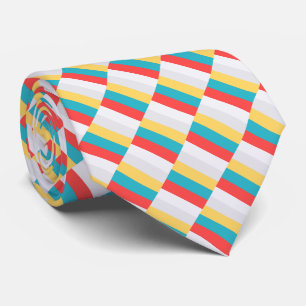 Red Blue Yellow Stripes  Tie