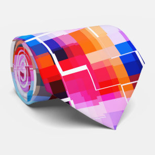 Red Blue Yellow  Tie