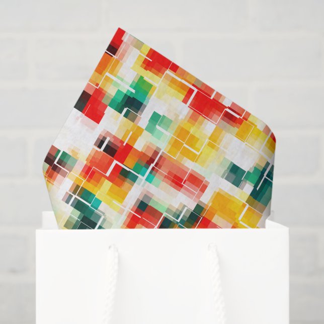 Red Blue Yellow  Tissue Paper (Gift Bag)