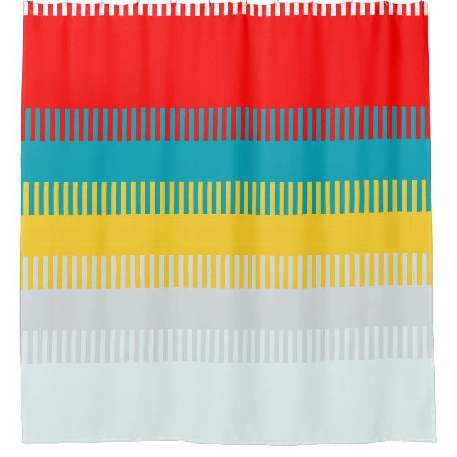 Red Blue Yellow White Grey Abstract Unique Pattern (Front)