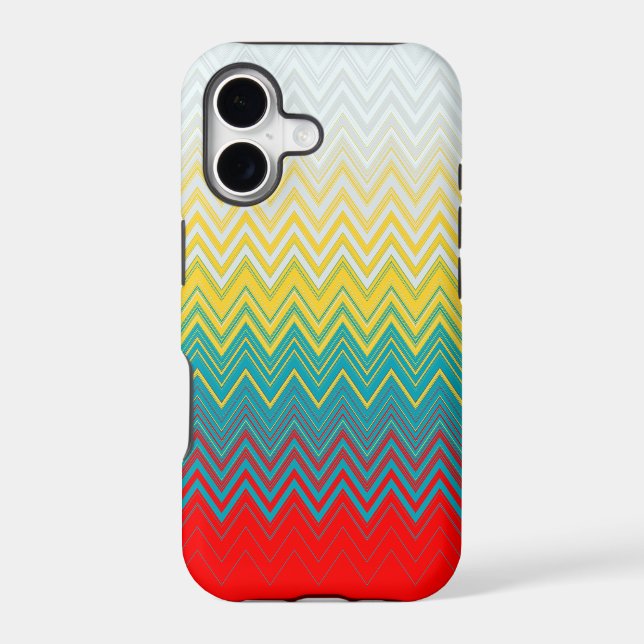 Red Blue Yellow White Zigzag (Back)
