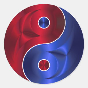 red blue yin yang stickers