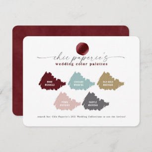 Red & Blush Pink Winter Wedding Colour Palette Car