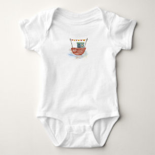 Red Boat on Ocean T-Shirt Baby Bodysuit