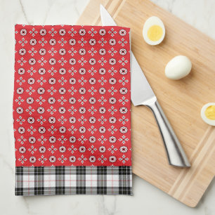 Red Boho Bandana Print  Kitchen Towel